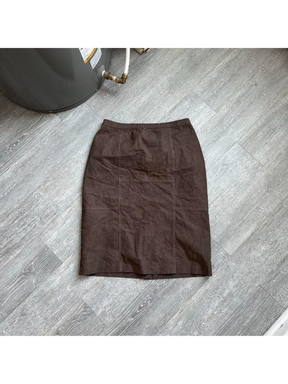 Brown Vintage “Lasania Petite” Low-Rise Midi Skirt (No Size, Fits Women’s M / L)